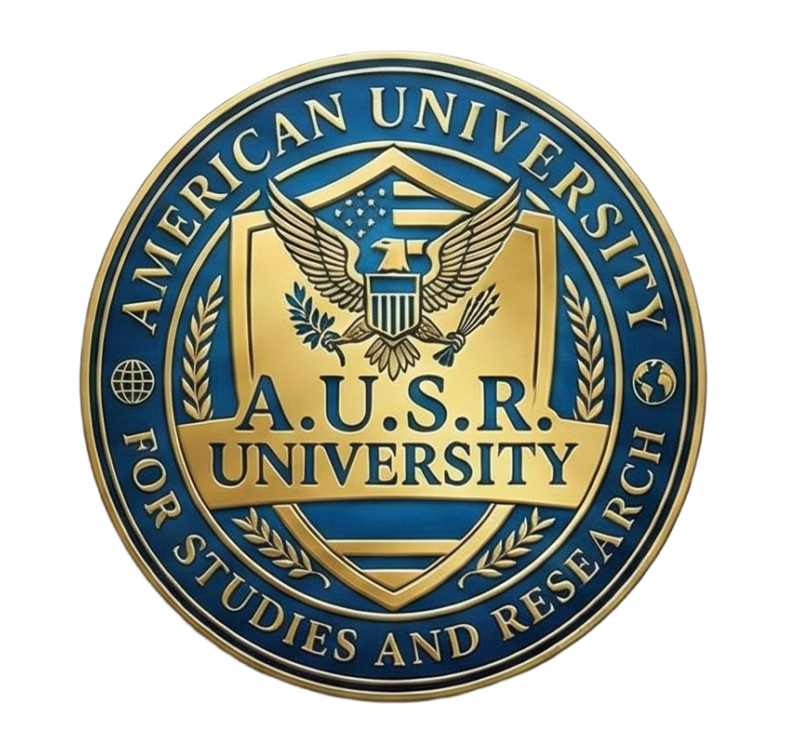 الجامعة الأمريكية للدراسات والبحوث — الشعار الرسمي